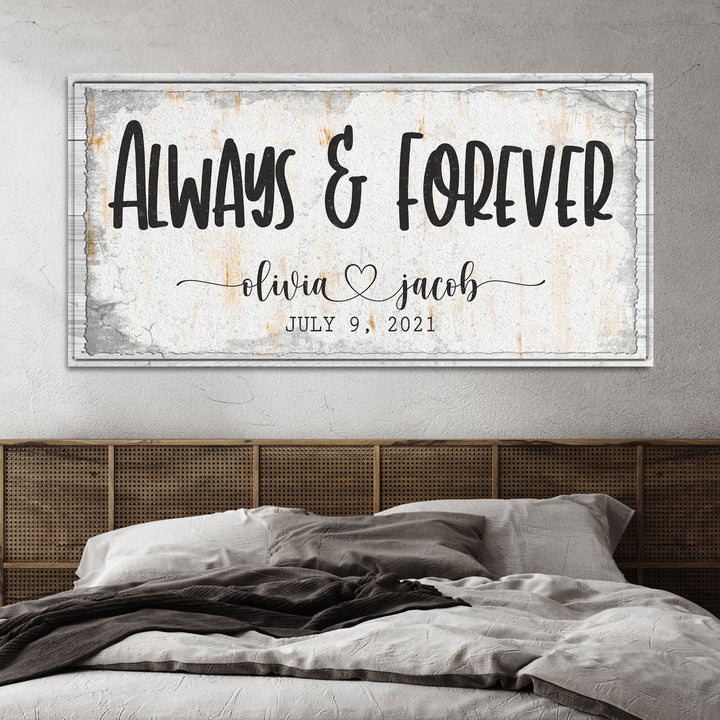 Always And Forever Couple Sign