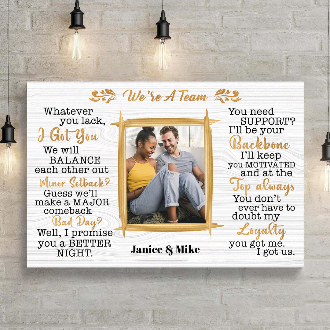 We're A Team Couple Sign IV