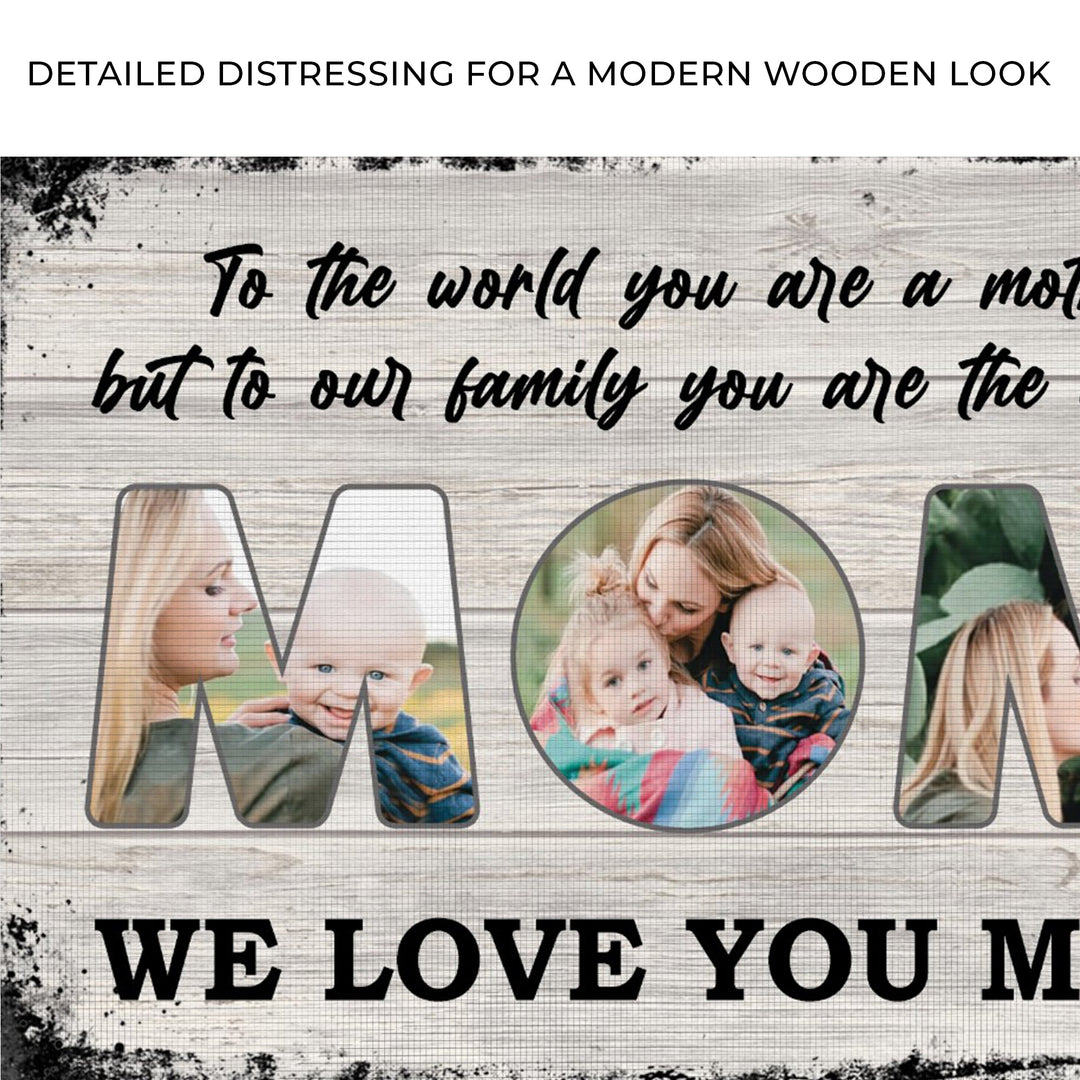 Mom, To Us You Are The World Mother's Day Gift Sign