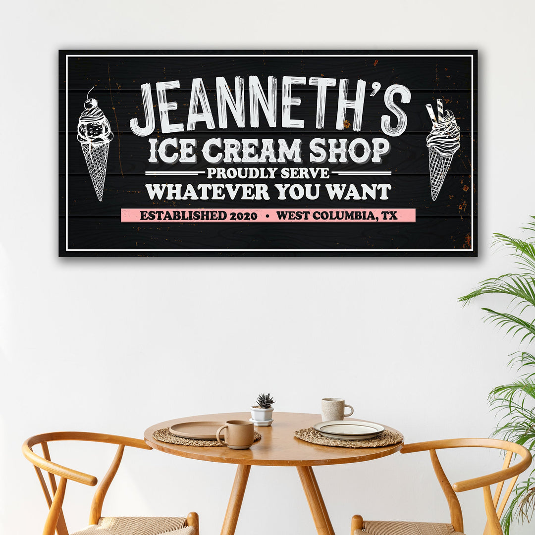 Ice Cream Shop Sign