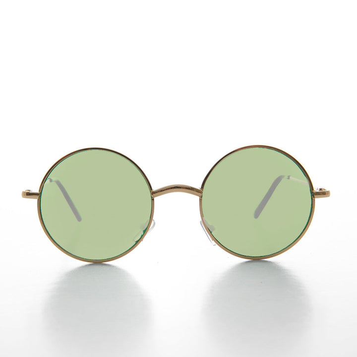 Round Tinted Lens Sunglasses - Tipper