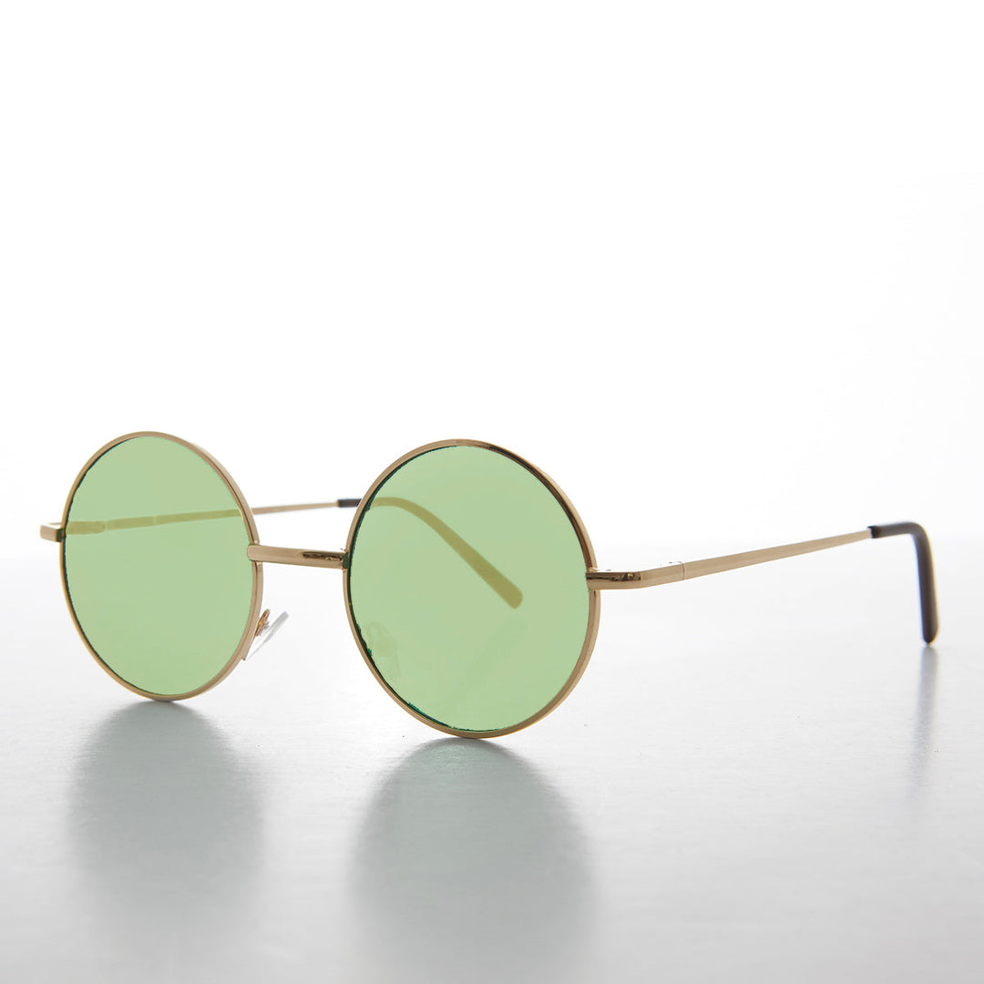 Round Tinted Lens Sunglasses - Tipper