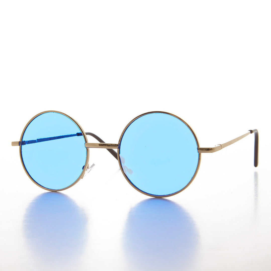 Round Tinted Lens Sunglasses - Tipper