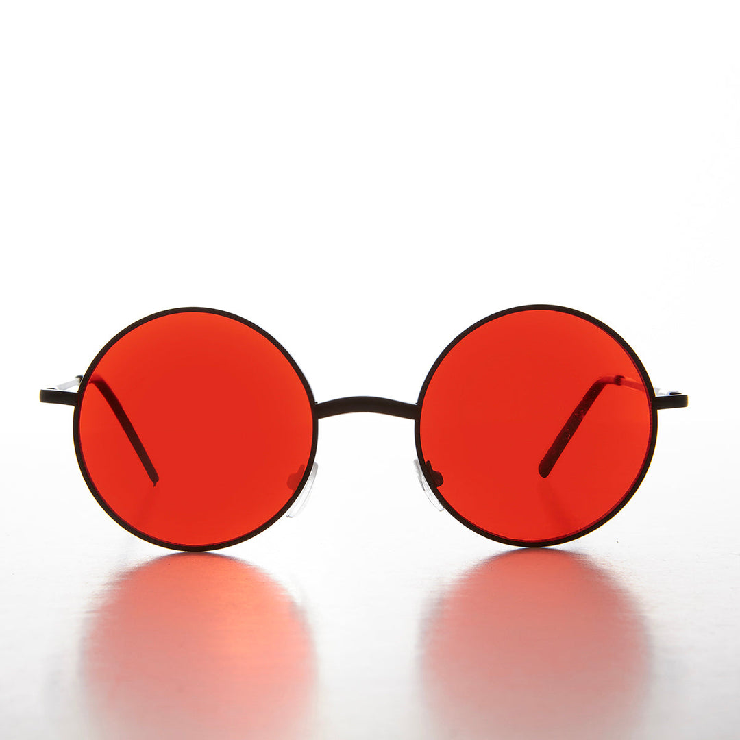 Round Tinted Lens Sunglasses - Tipper