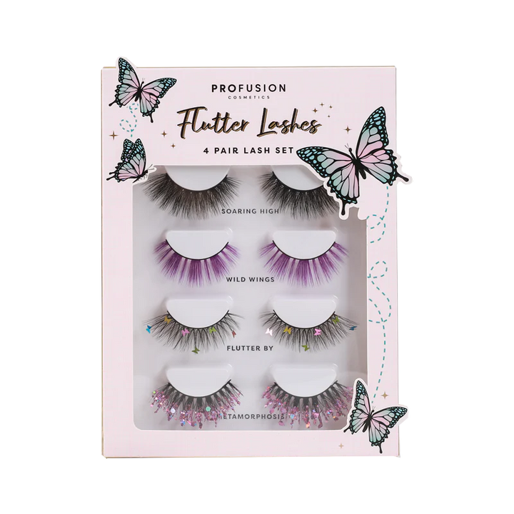 Empowered Butterfly | Flutter Lashes 4 pair Lash Set