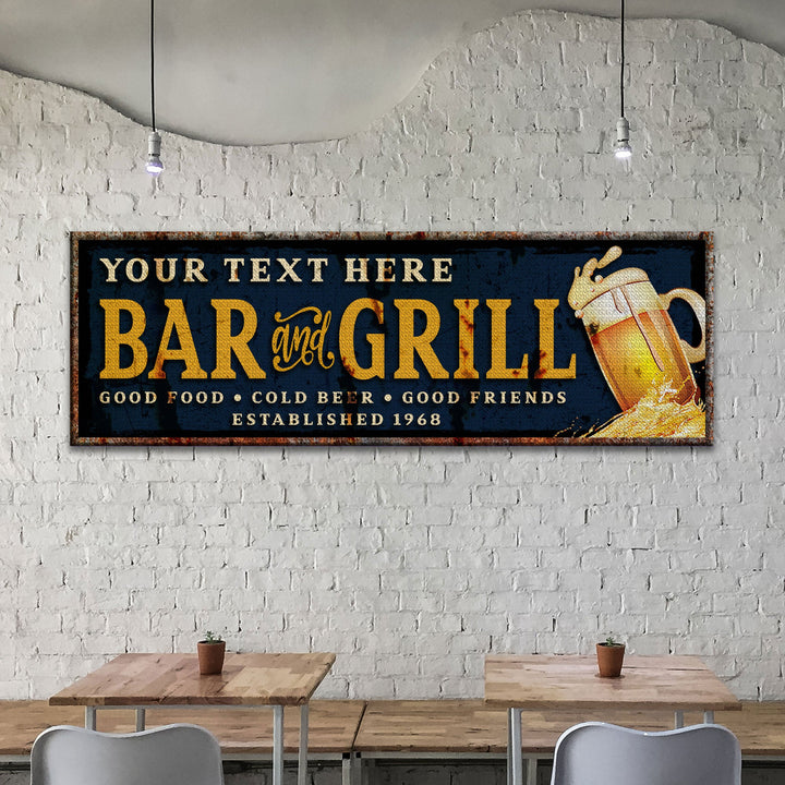 Bar And Grill Sign VI