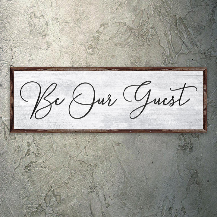 Be Our Guest Sign IV