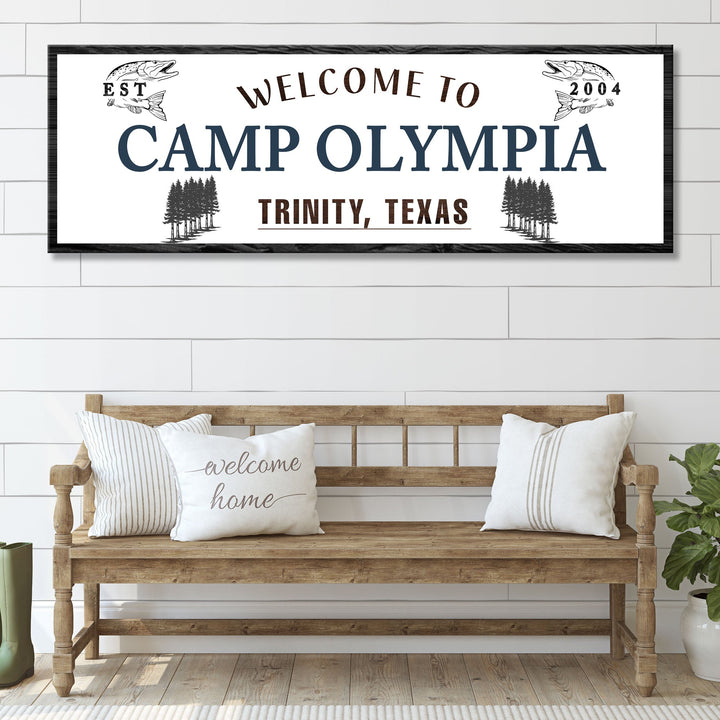 Welcome To Camp Sign