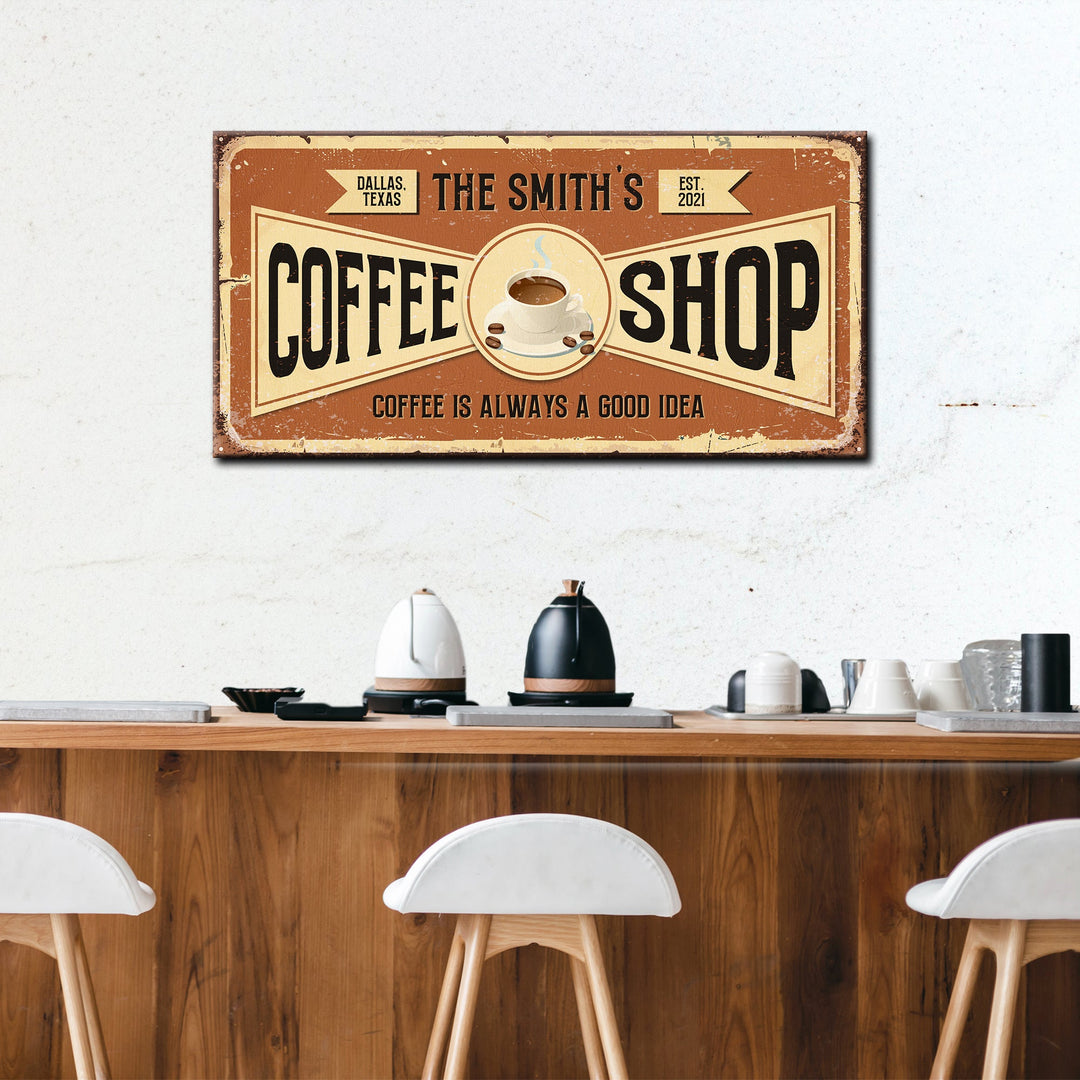 Coffee Shop Sign IV