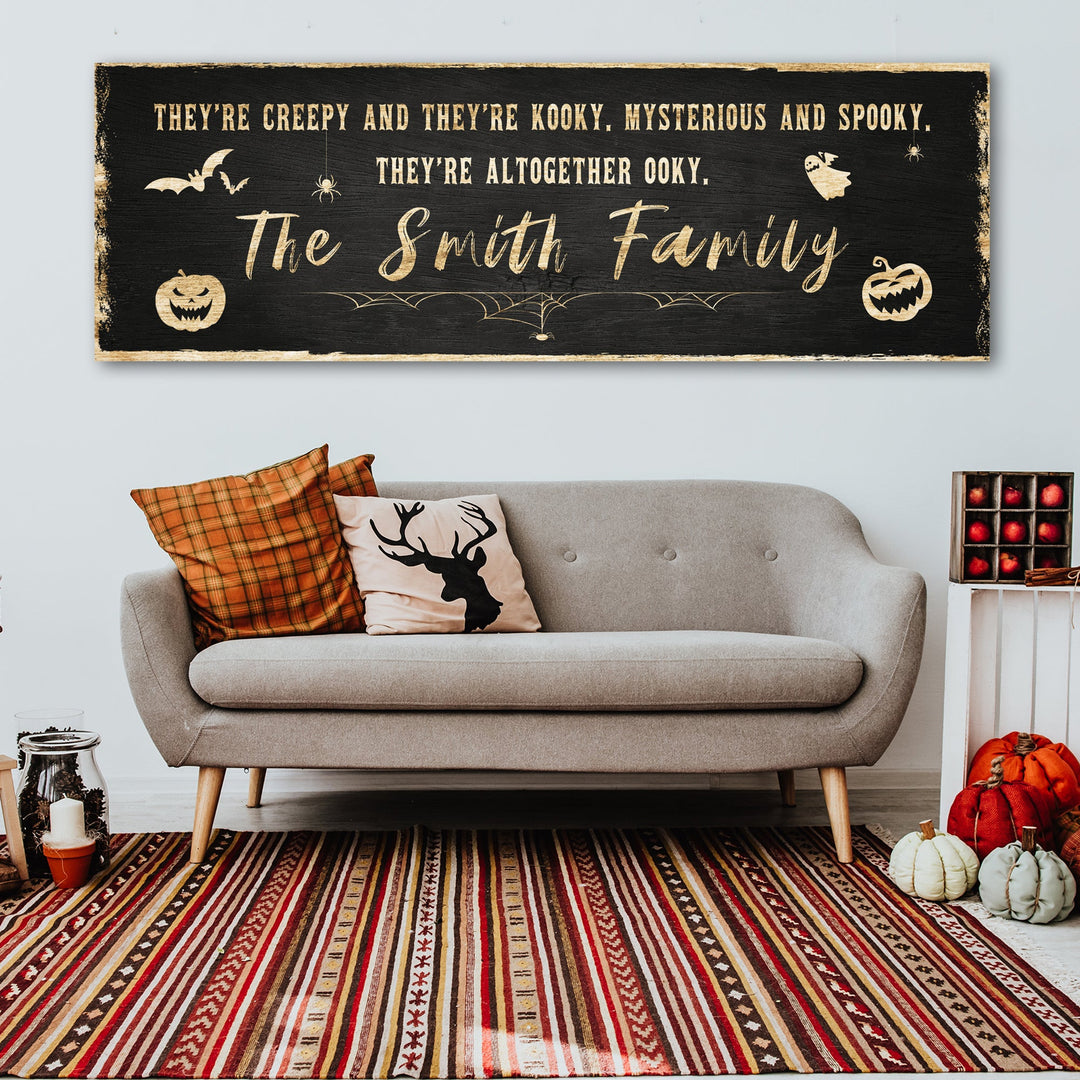 Creepy Family Sign