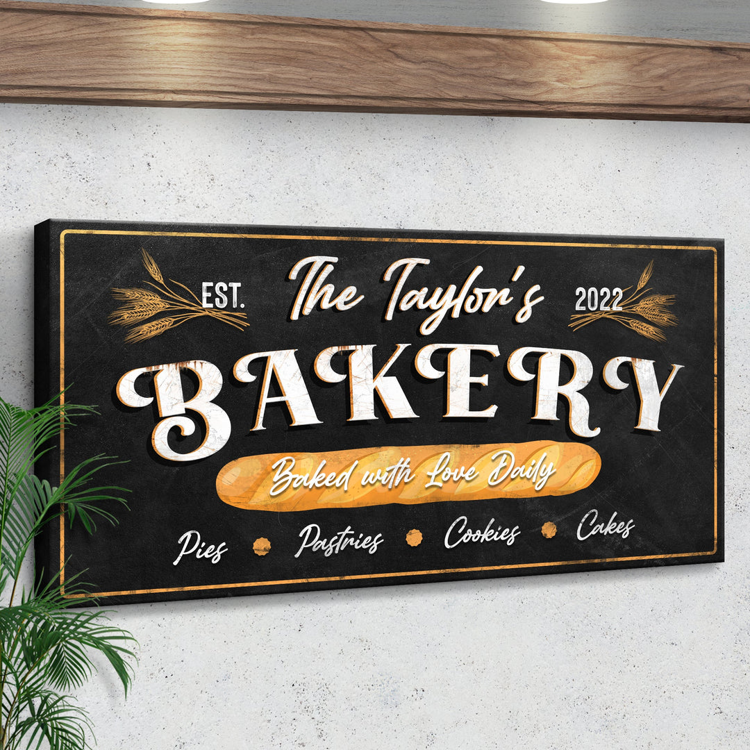Baked With Love Daily Bakery Sign