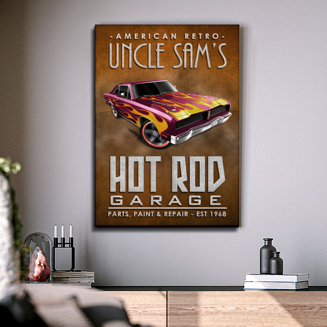 American Retro Garage Hot Rod Sign