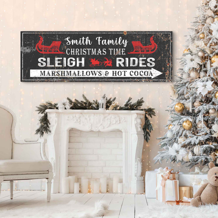 Christmas Sleigh Rides Sign