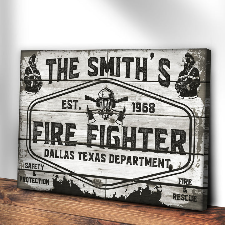 Fire & Rescue Fire Fighter Sign
