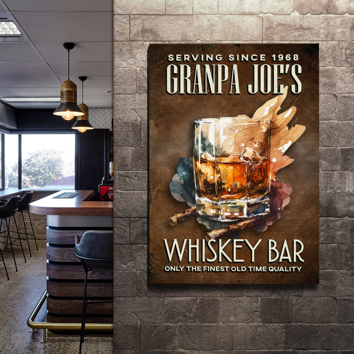 Only The Finest Whiskey Bar Sign