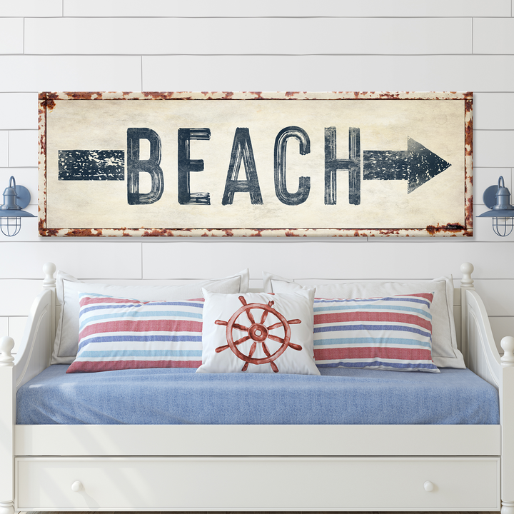 Beach Arrow Sign