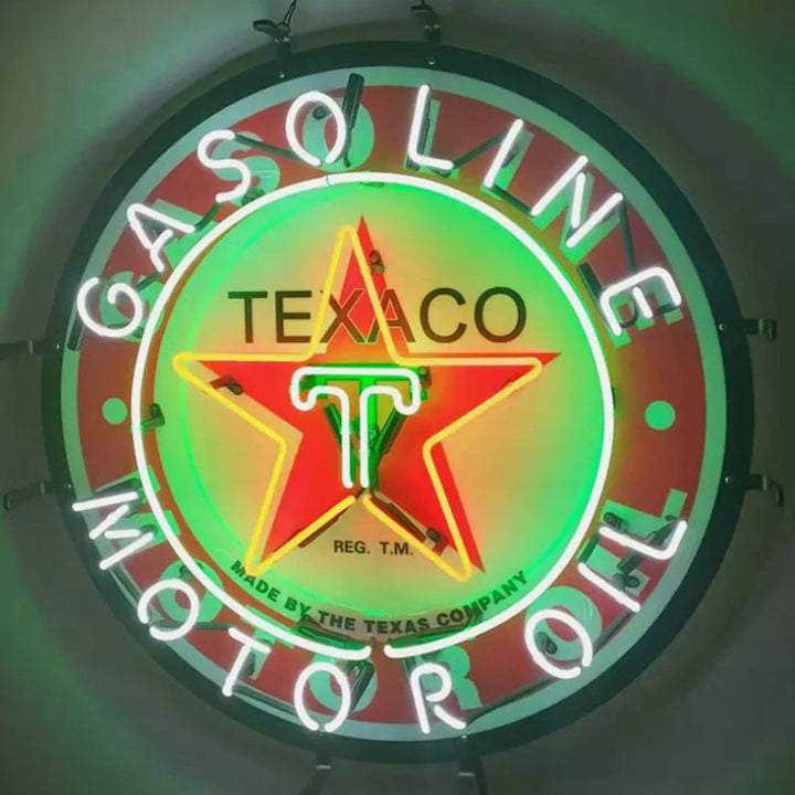 Texaco Gasoline Motor Oil Neon Signs