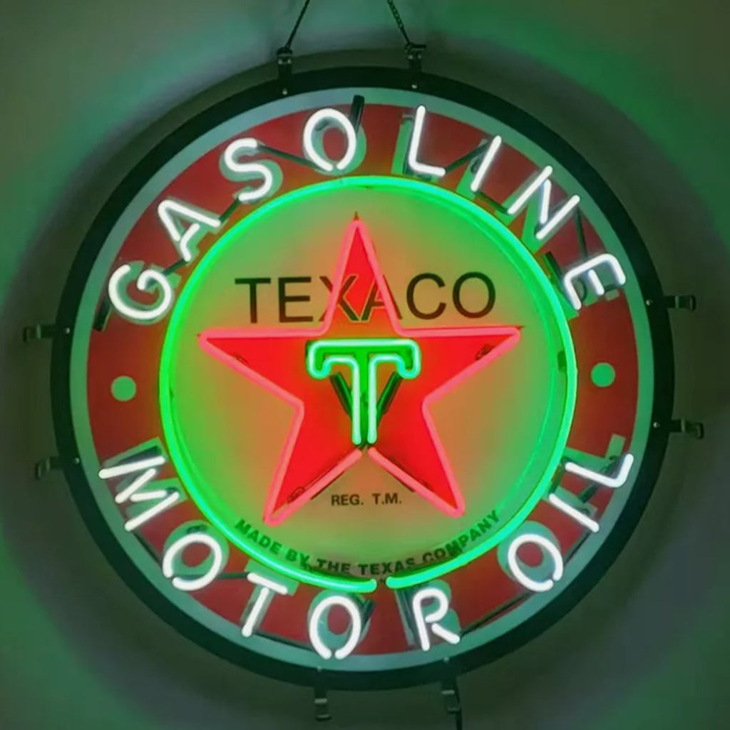 Texaco Gasoline Motor Oil Neon Signs