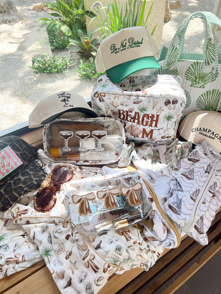 Beach Bum - Neutral Coastal Cocktail XL Bag