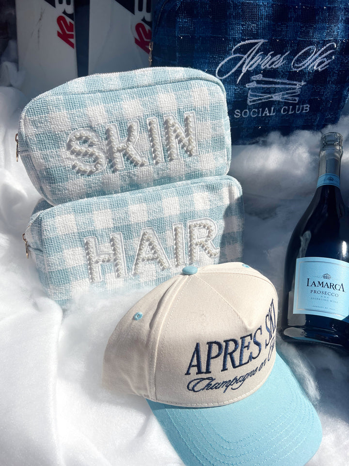 Hair - Blue Plaid Large Bag