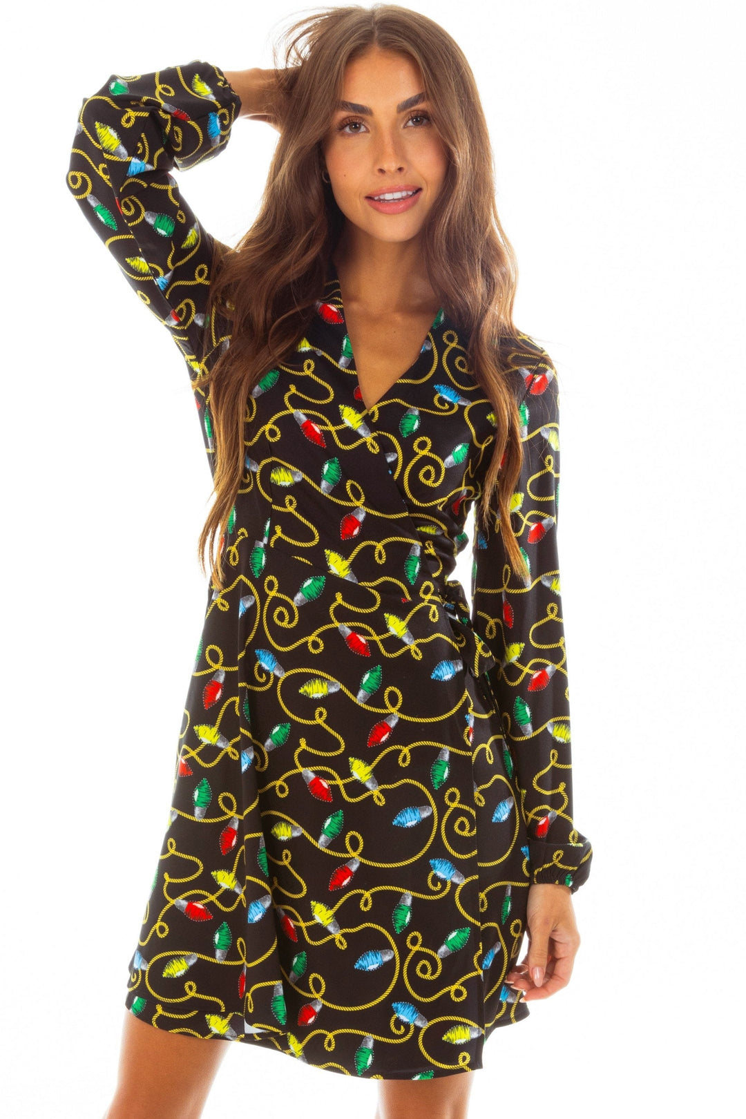 The Duchess of December | Christmas Lights Wrap Dress