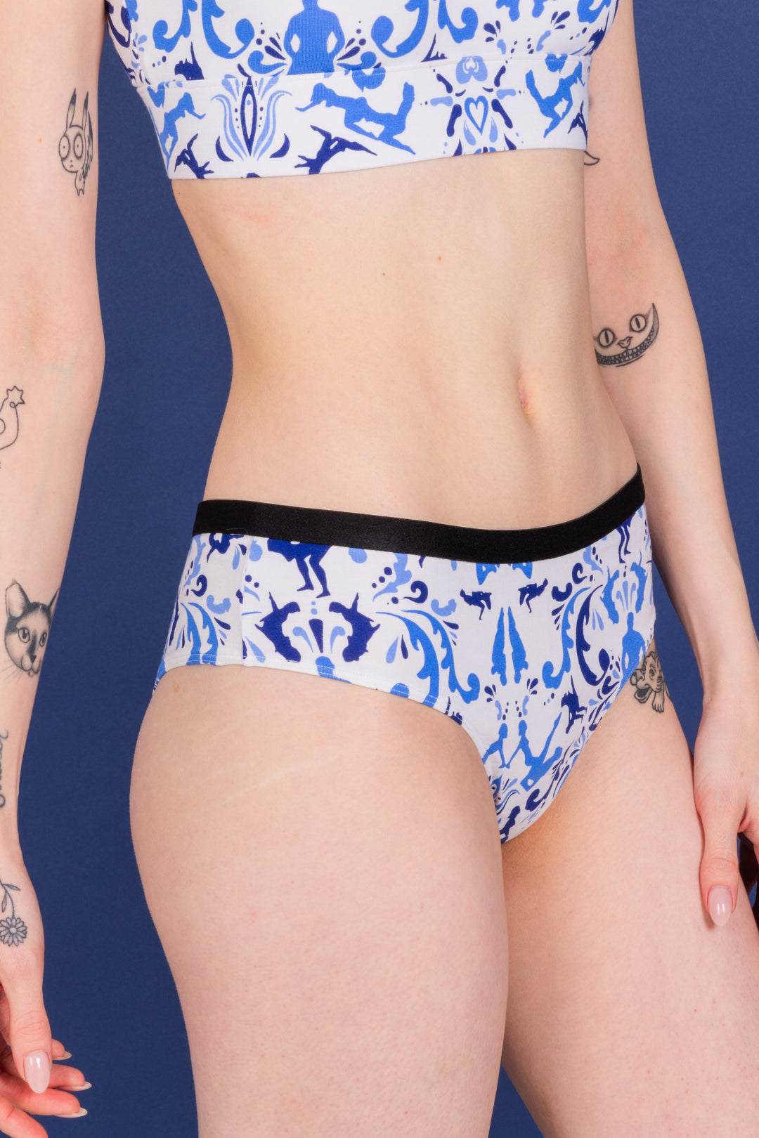 The Risqué Rorschach  | Blue Willow Cheeky Underwear