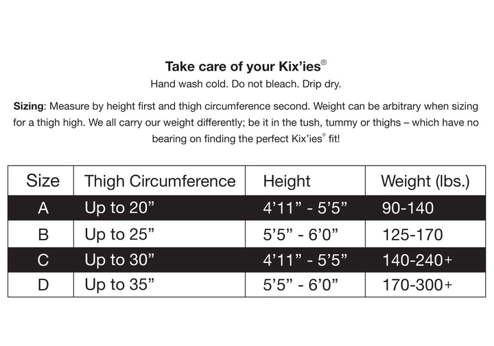 Taylor: As Essential as That Little Black Dress. Petite to Plus Size Thigh Highs