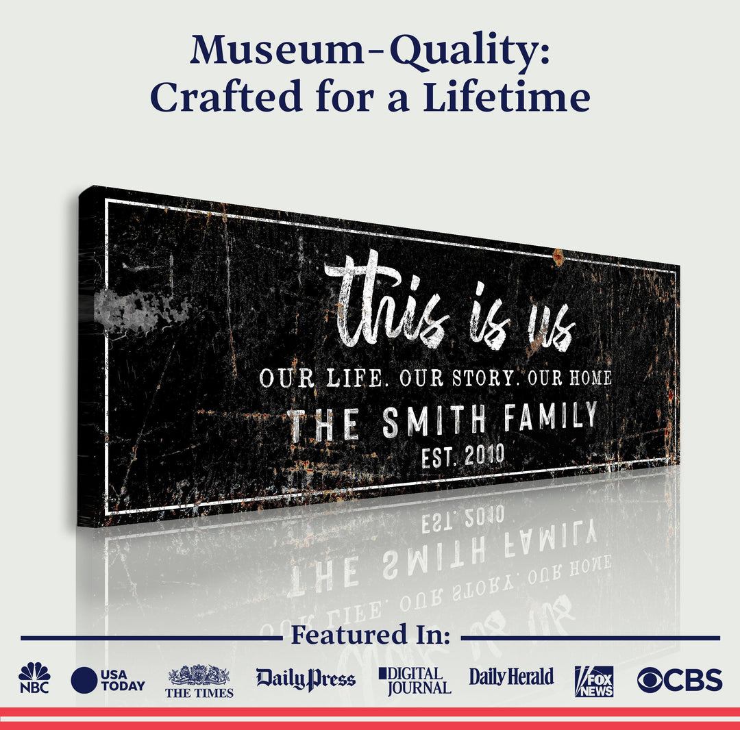 This Is Us Rustic Sign II