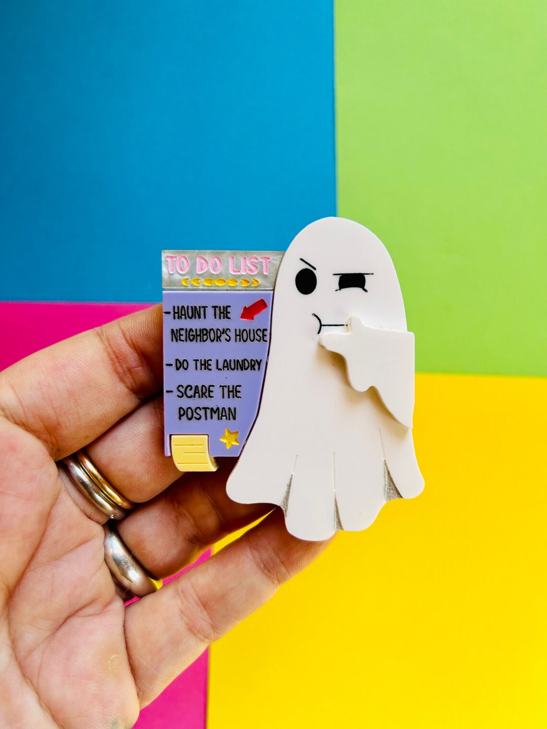 To Do List Acrylic Brooch by Makokot Design