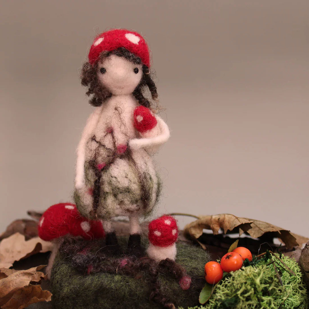 Toadstool Fairy Needle Felting Kit by The Makerss KTS-ToadstoolFairy-Complete
