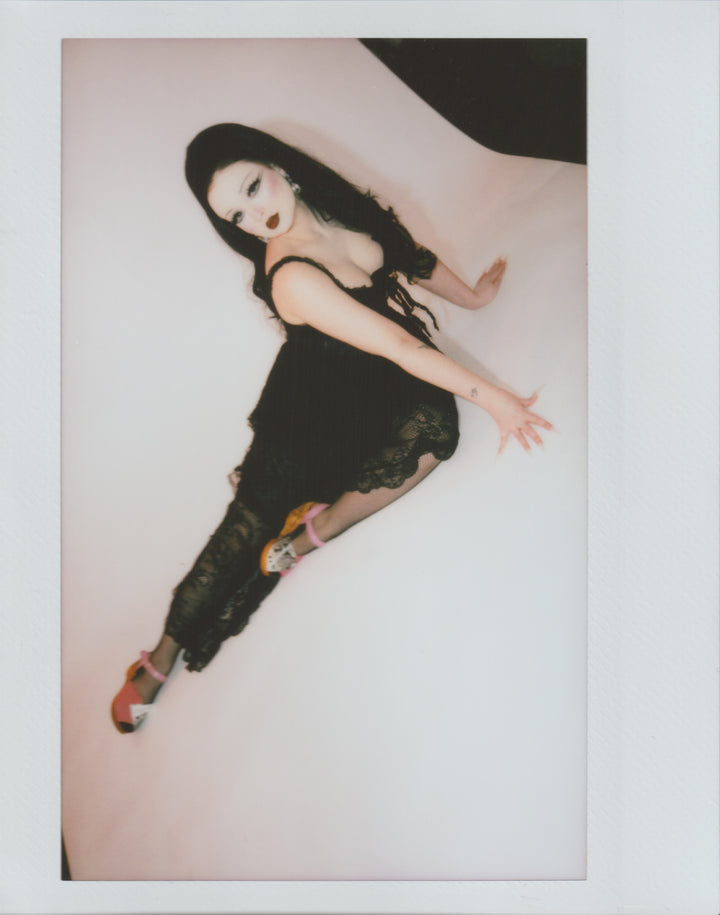 the Momento Mori - in Electric Pink with Black and White Snake on Natural base