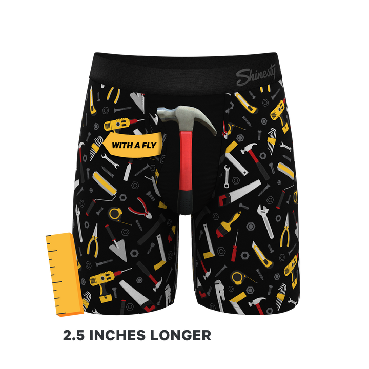 The Tool Belt | Hammer and Tools Long Leg Ball Hammock® Pouch Underwear With Fly