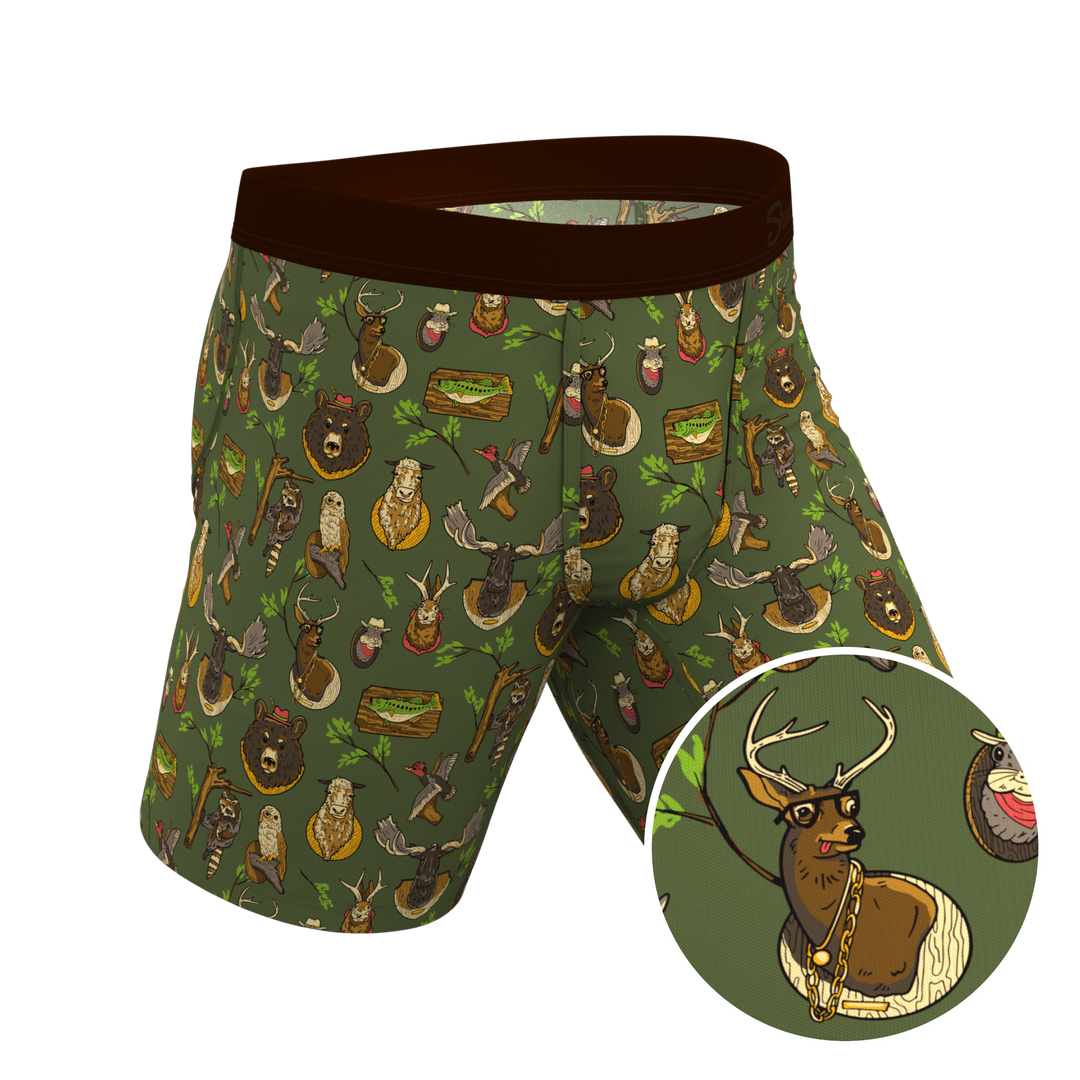 The Trophy Life | Taxidermy Long Leg Ball Hammock® Pouch Underwear With Fly