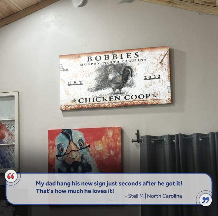 Chicken Coop Sign VI