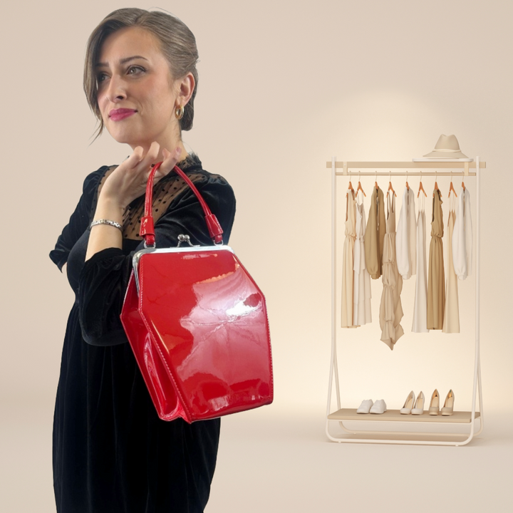 To Die For Purse in Patent Vegan Leather