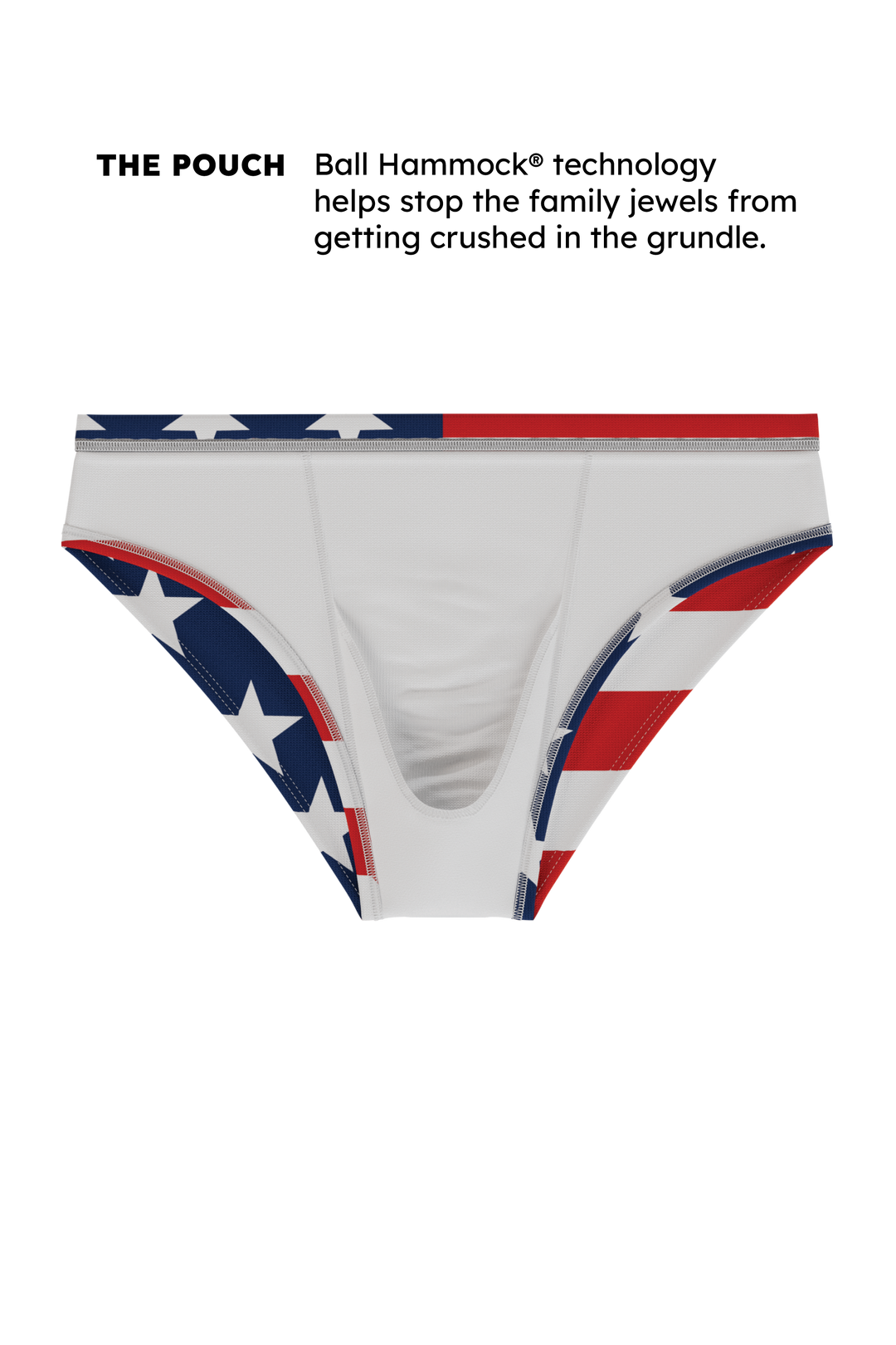 The Unsurpassed Ass | American Flag Ball Hammock® Pouch Swim Briefs