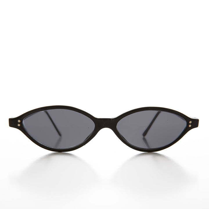 Oval Narrow Cat Eye Vintage Sunglass - Viveca