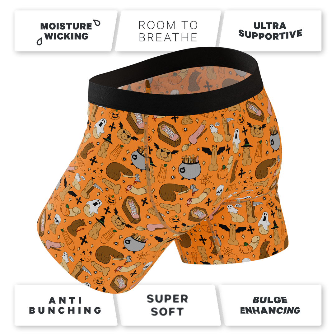 The Wicked Willy | Graphic Trick or Treat Ball Hammock® Pouch Underwear With Fly