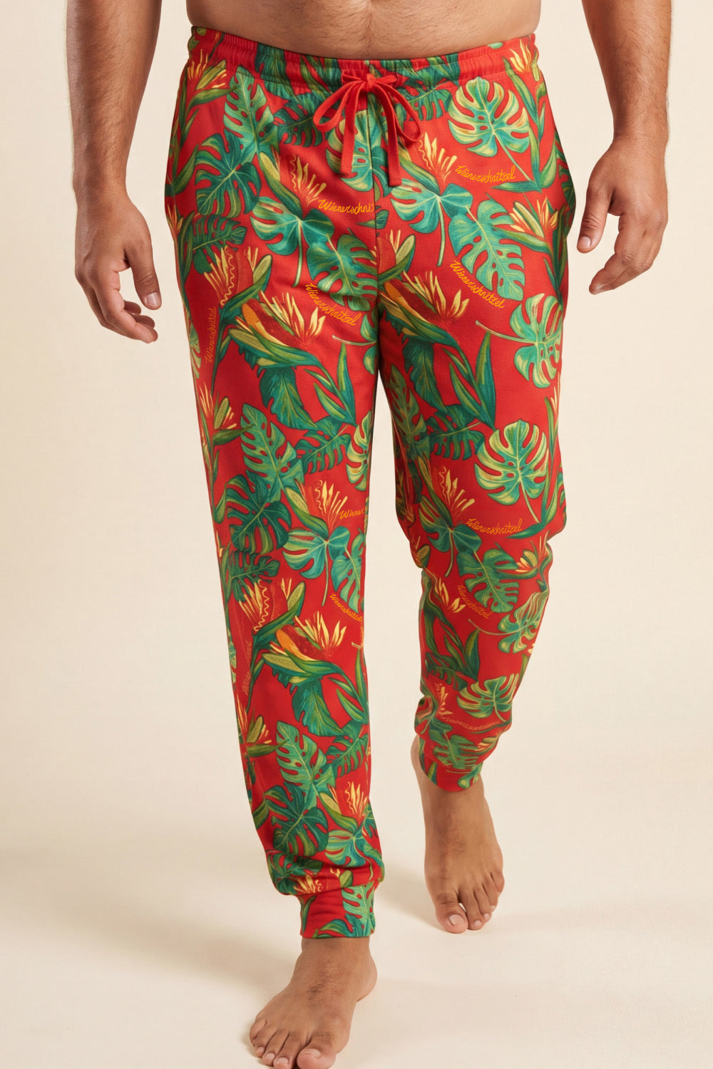 The Wiener In Paradise | Shinesty X Wienerschnitzel Tropical SleepDeep™ Men’s Pajama Joggers