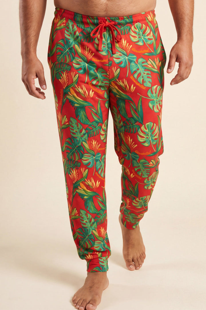 The Wiener In Paradise | Shinesty X Wienerschnitzel Tropical SleepDeep™ Men’s Pajama Joggers