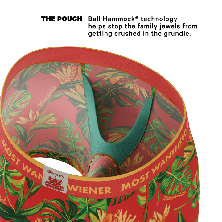 The Wiener In Paradise | Shinesty X Wienerschnitzel Tropical Ball Hammock® Pouch Underwear