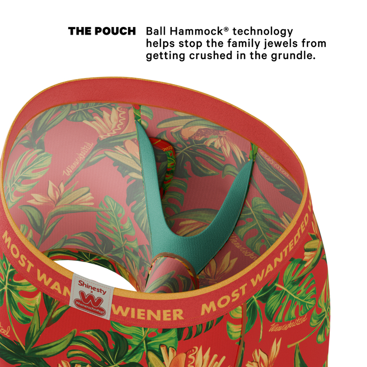 The Wiener In Paradise | Shinesty X Wienerschnitzel Tropical Ball Hammock® Pouch Underwear With Fly