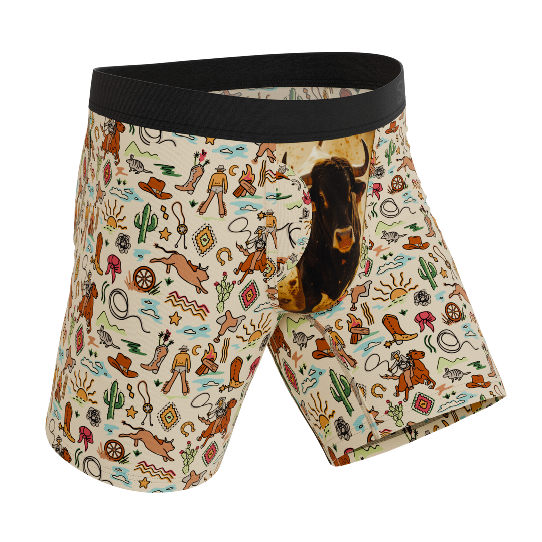 The Wild Bandit | Bull Long Leg Ball Hammock® Pouch Underwear With Fly