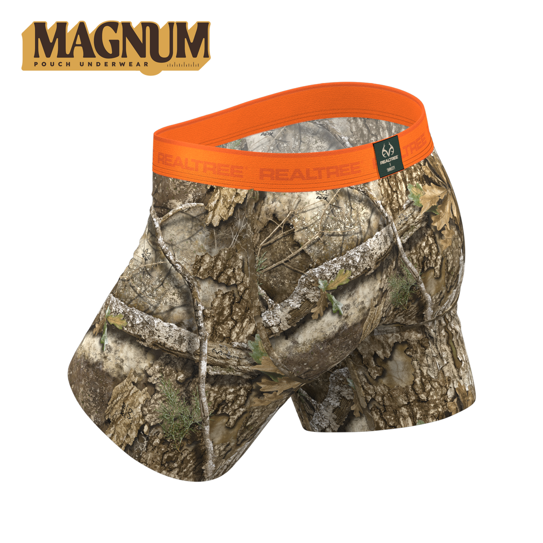 The Wild Game | Realtree x Shinesty Neon Orange Ball Hammock® Magnum Big Pouch Underwear