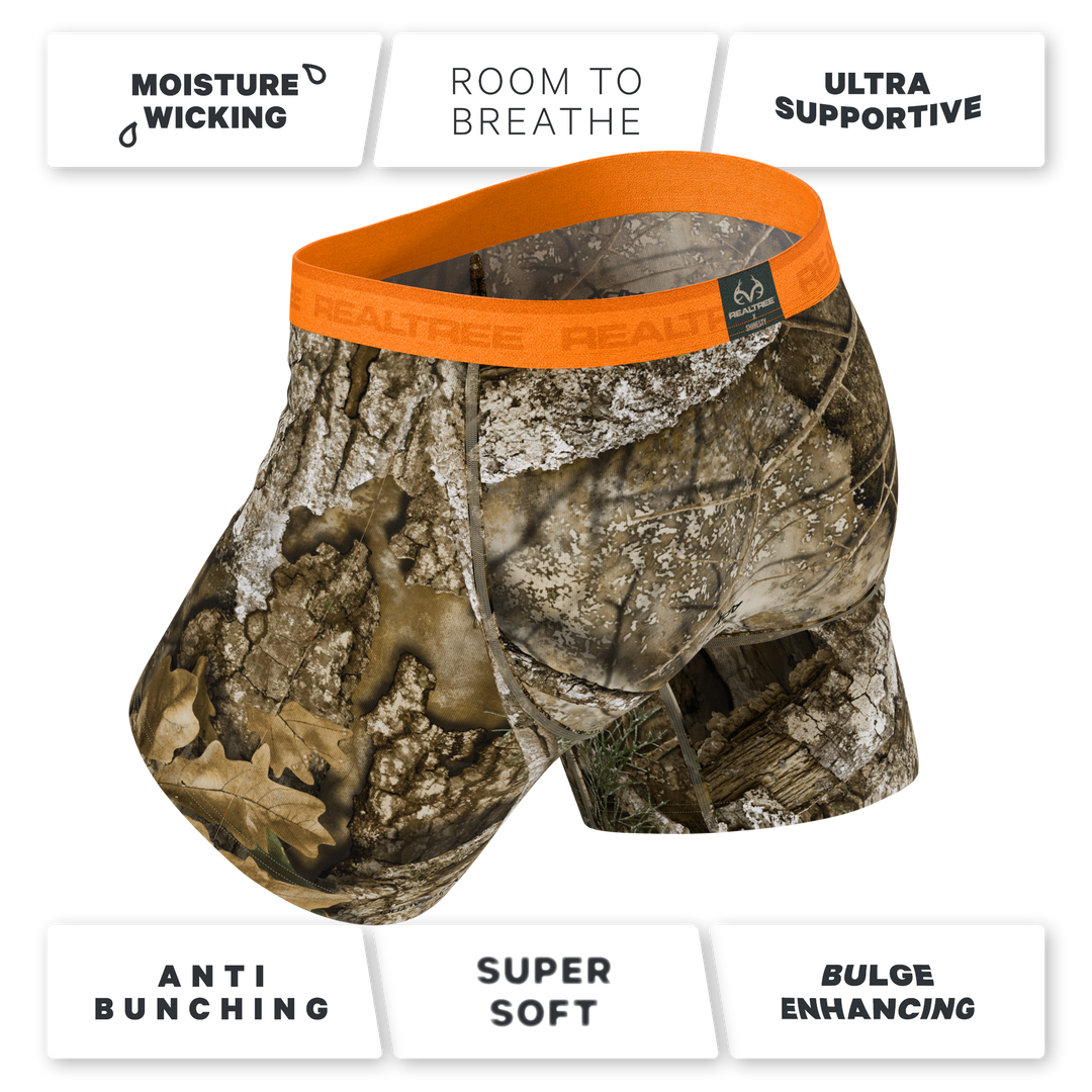 The Wild Game | Realtree x Shinesty Neon Orange Ball Hammock® Pouch Underwear