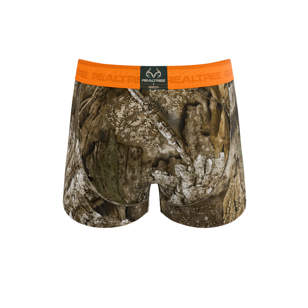 The Wild Game | Realtree x Shinesty Neon Orange Ball Hammock® Pouch Trunks Underwear