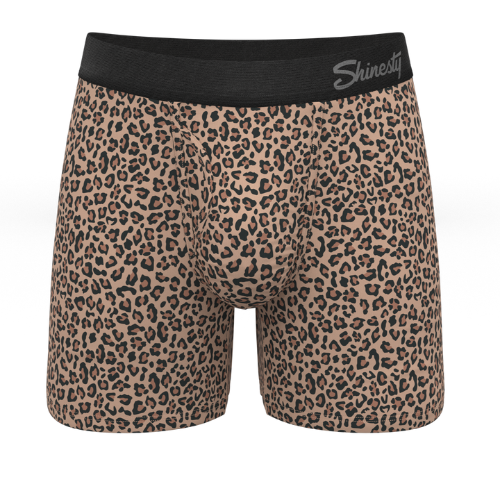 The Wild Cat | Leopard Print Ball Hammock® Pouch Underwear With Fly