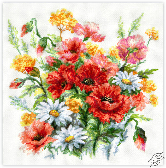 Wildflowers Counted Cross Stitch Kit by Magic Needle 70-58