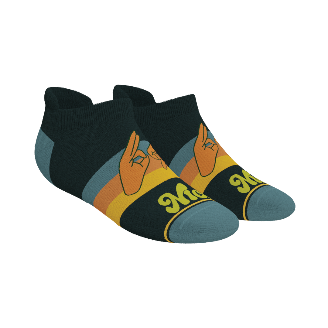 The Wine Dine & 69 | Route 69 Heel Hammock™ Ankle Socks