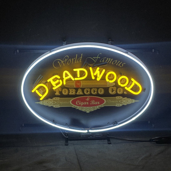 World Famous Deadwood Tobacco_Co. Cigar Neon Light Sign